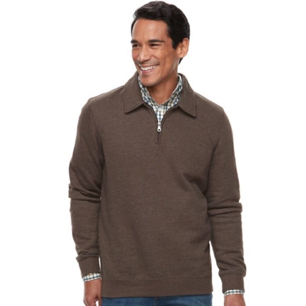 MENS CROFT AND BARROW FLEECE PULLEOVER